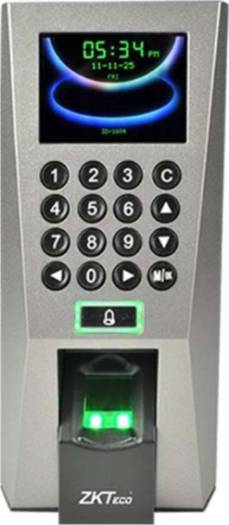 ZKTeco F18 fingerprint standalone access control and time attendance device – available in Doha, Qatar.