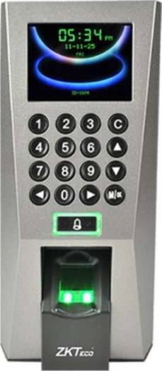 ZkTeco F18 Fingerprint Standalone Access Control and Time Attendance, 3rd Party Electric Lock, Door Sensor, Exit Button, Alarm Access Control Interface | F18