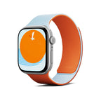 MOFT Snap Duo Apple Watch Band Sunrise Orange and Soothing Mist – dual-tone silicone magnetic strap for Apple Watch, available in Doha, Qatar.