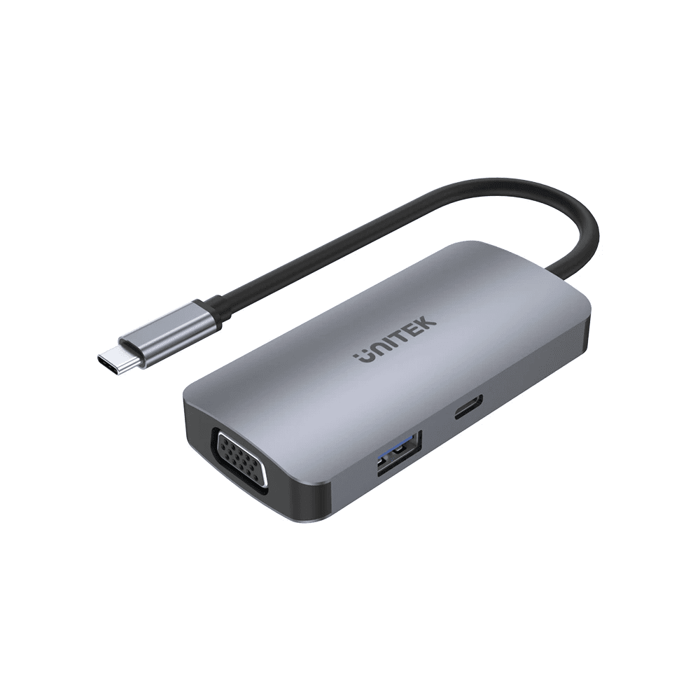 Unitek uHUB P5 Trio 5-in-1 USB-C Hub with MST Triple Monitor and 100W Power Delivery