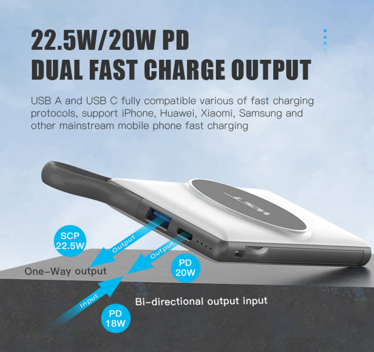 WST 8-in-1 Power Bank Station – Black