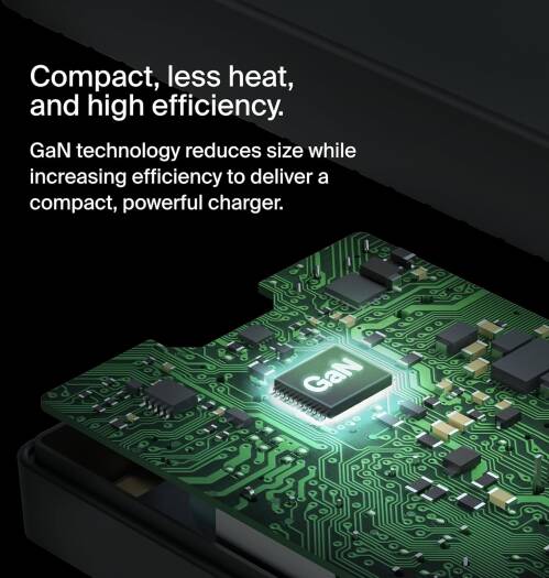 Belkin Connect USB-C Core GaN Laptop Power Adapter 100W - Black Belkin Connect USB-C Core GaN Laptop Power Adapter 100W - Black