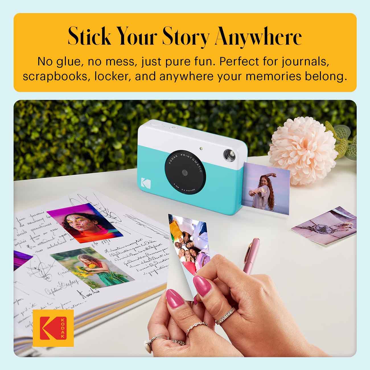 Kodak Printomatic 2x3 Instant Print Camera - Blue