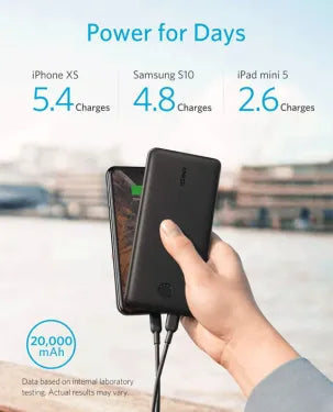 Anker Power Core Essential 20000mAh PD (A1287H11) – Black Anker Power Core Essential 20000mAh PD (A1287H11) – Black