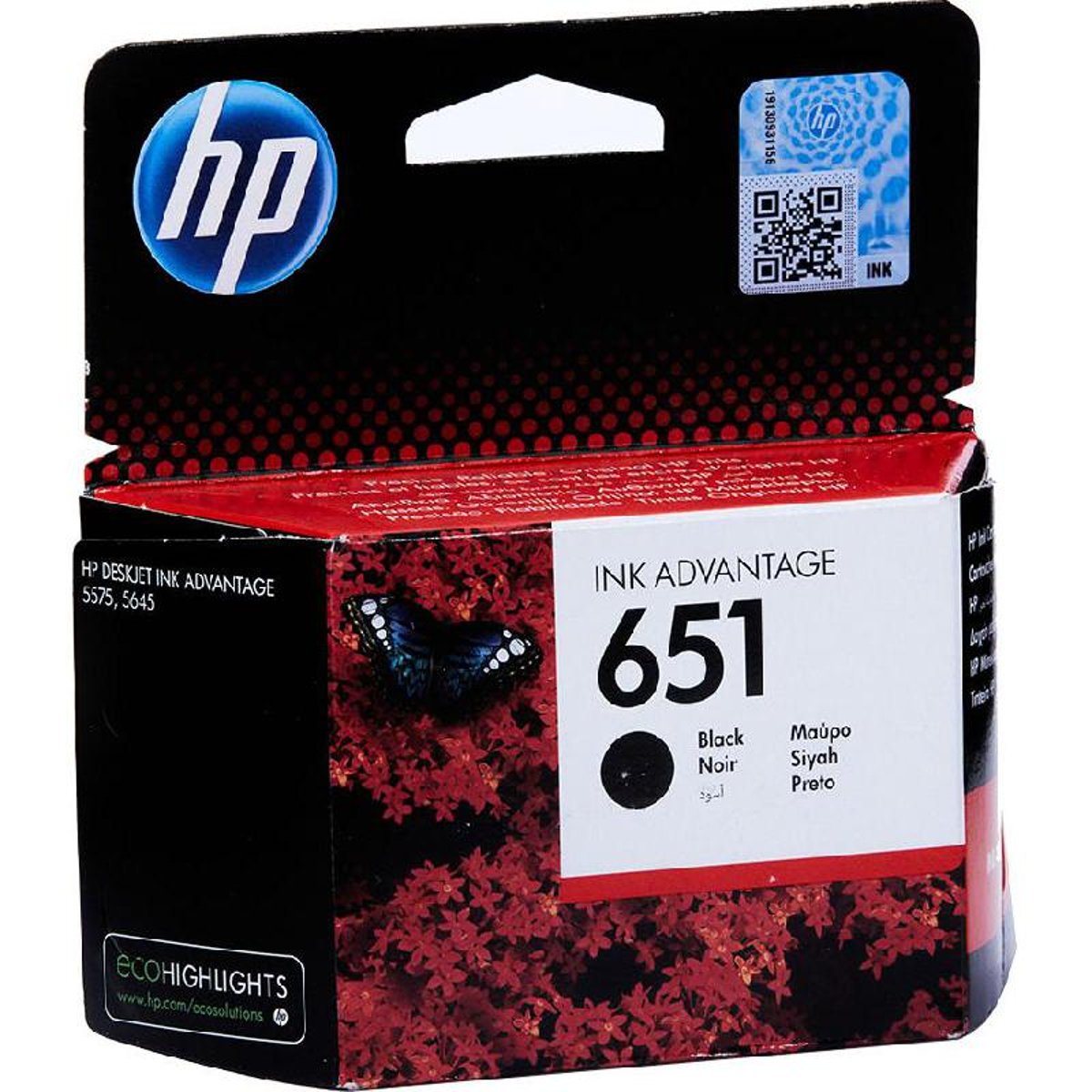 HP C2P10AE 651 Original Ink Advantage Cartridge Black