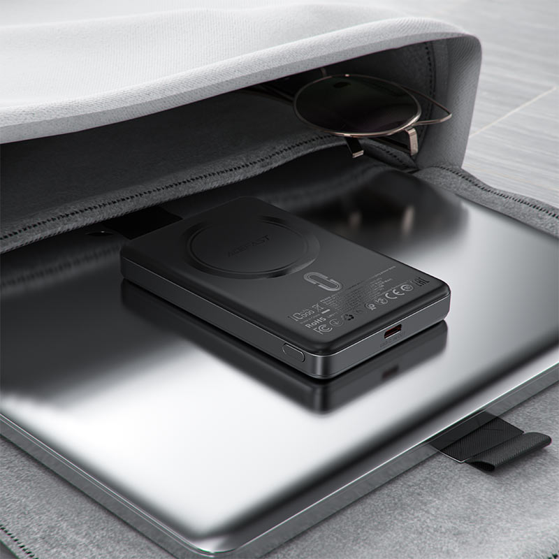 ACEFAST M8-5000 PD18W Ultra-Thin Magnetic Wireless Charging Power Bank ACEFAST M8-5000 PD18W Ultra-Thin Magnetic Wireless Charging Power Bank