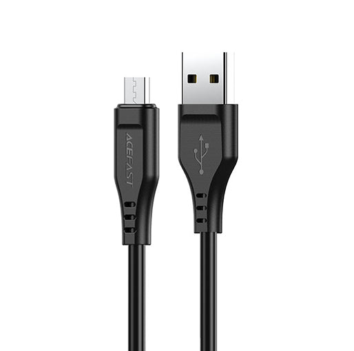 AceFast C3-09 USB-A to Micro-USB Charging Data Cable – Black