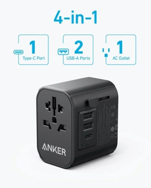 Anker 312 Outlet Extender (A9212K11) - Black Anker 312 Outlet Extender (A9212K11) - Black