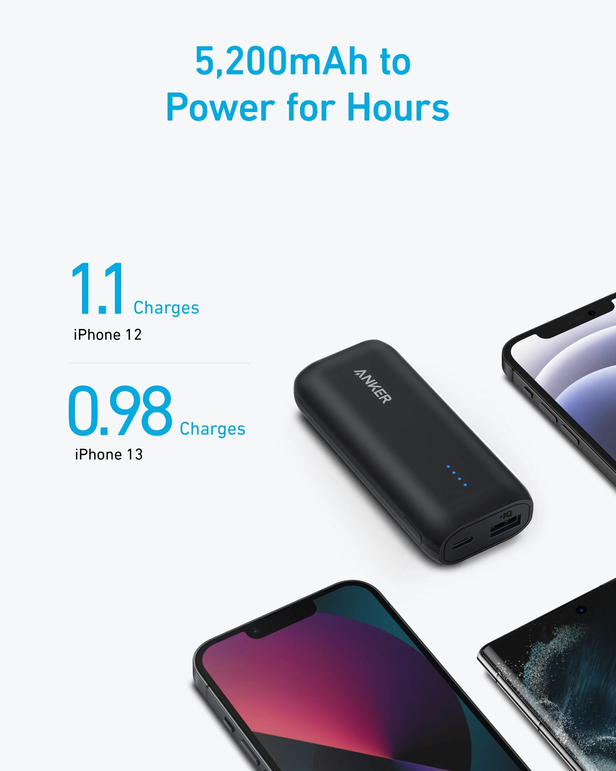 Anker 321 Power Bank 5000 -Black Anker 321 Power Bank 5000 -Black