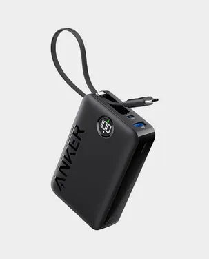 Anker Power Bank 20000mAh 22.5W with Built in USB-C Cable A1647H11 - Black Anker Power Bank 20000mAh 22.5W with Built in USB-C Cable A1647H11 - Black