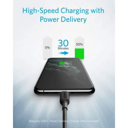 Anker PowerLine III USB-C to Lightning Cable (0.9m/3ft) – Black