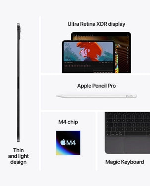 Apple iPad Pro 11 inch M4 chip WiFi 2TB MVVG3AB/A - Space Black