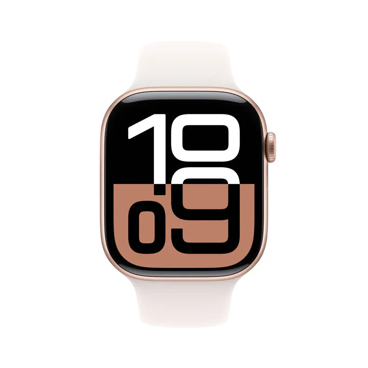 Apple Watch Series 10 GPS 42mm Rose Gold Aluminium Case with Light Blush Sport Band – Buy Online in Qatar