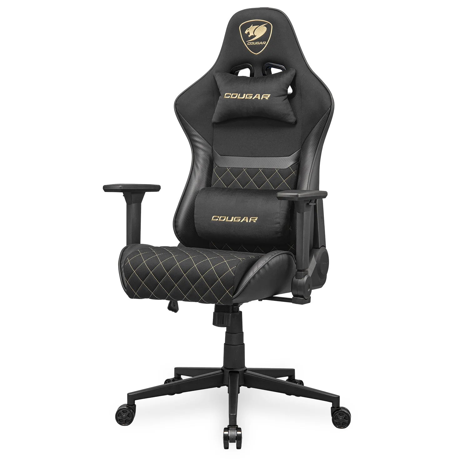 COUGAR ARMOR ONE V2 Gold F Gaming Chair, Woven Fabric Surface - Black & Orange