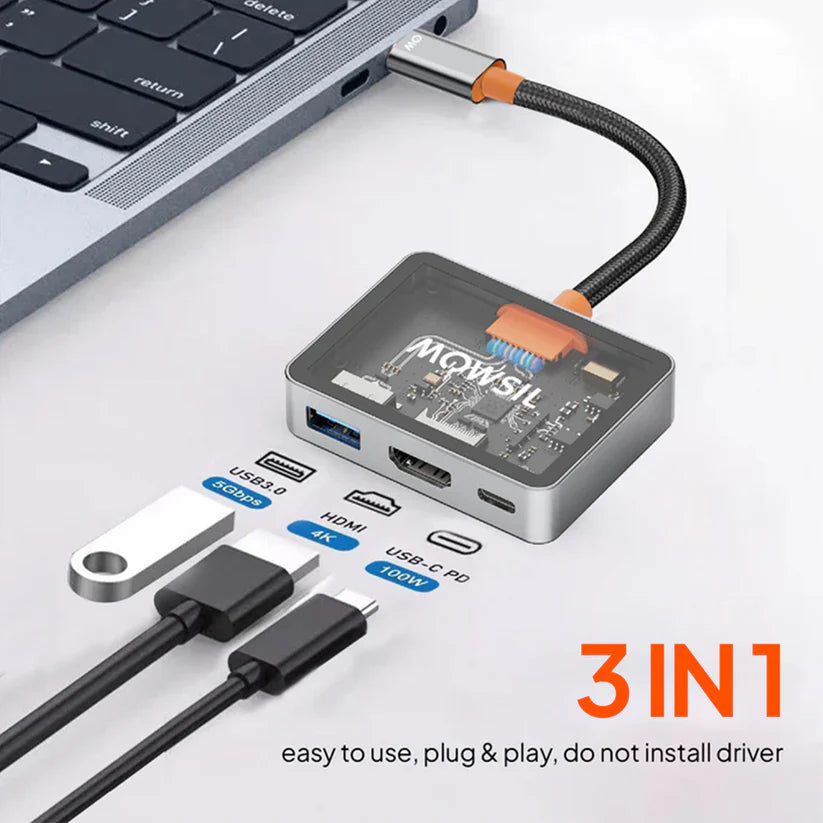 Mowsil USB-C to HDMI Multiport Adapter