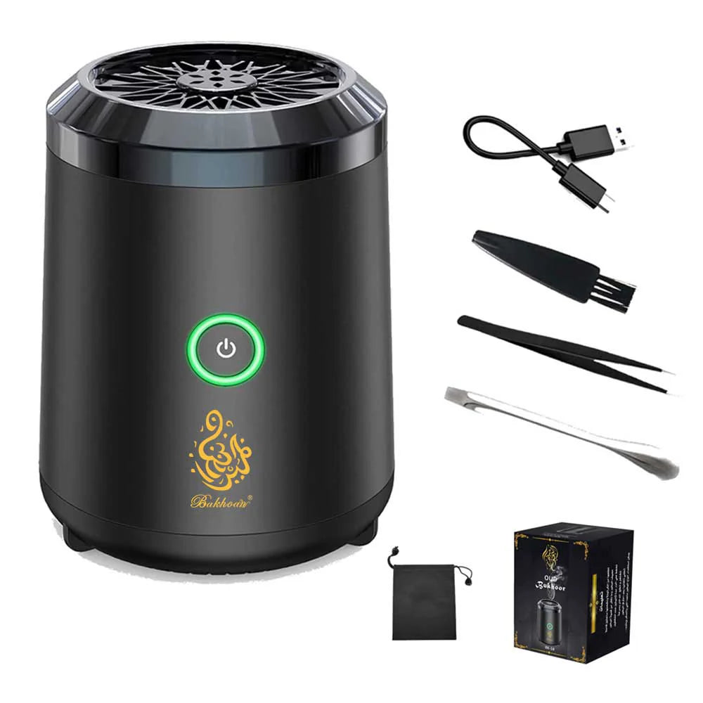 Bukhoor Electric USB Rechargeable Car Incense Burner Oud – BK-18 Bukhoor Electric USB Rechargeable Car Incense Burner Oud – BK-18