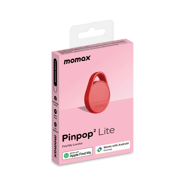 Momax PinPop² Lite Find My Tracker – Compatible with Apple & Android