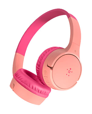 Belkin SoundForm Mini Wireless On-Ear Headphones for Kids – Pink