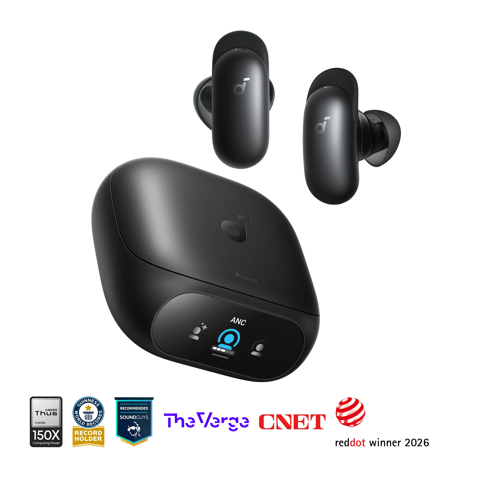Liberty 5 Pro Noise Cancelling Earbuds for Clear Calls - Midnight Black