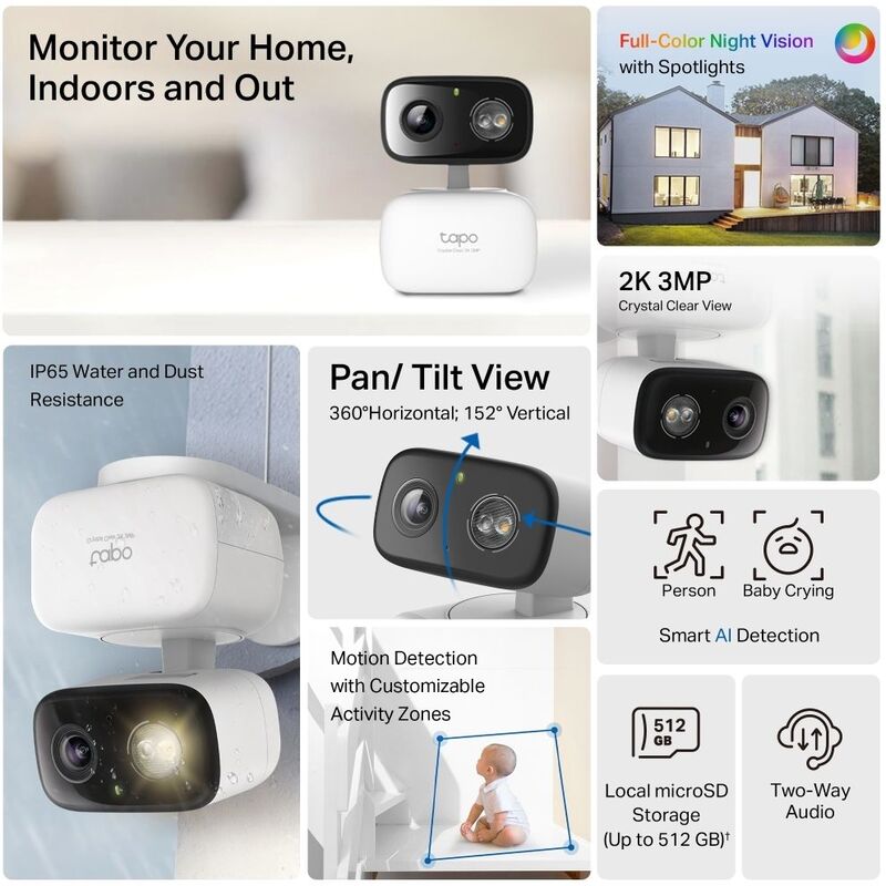 TP-Link Tapo C216 Indoor/Outdoor Home Security Wi-Fi Camera