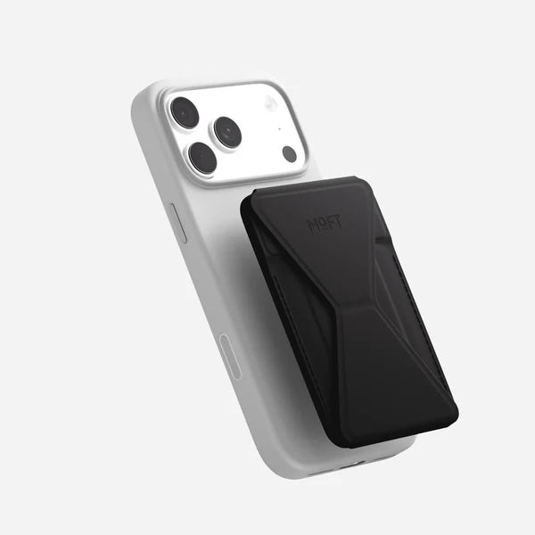 MOFT Trackable Snap-on Phone Stand & Wallet - Black