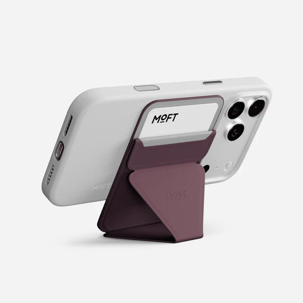 MOFT Trackable Snap-on Phone Stand & Wallet - Purple