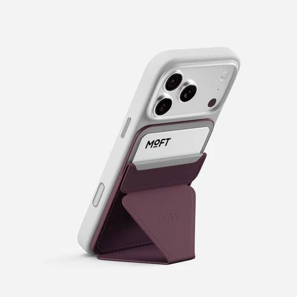 MOFT Trackable Snap-on Phone Stand & Wallet - Purple
