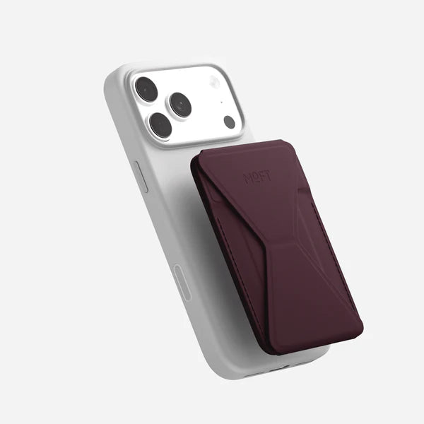 MOFT Trackable Snap-on Phone Stand & Wallet - Purple