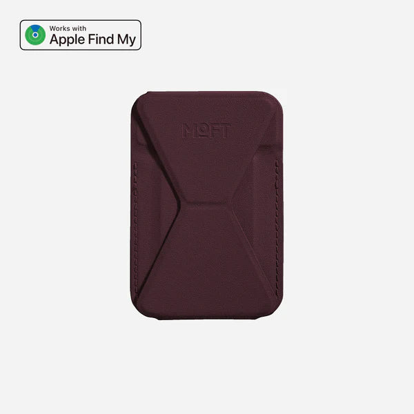 MOFT Trackable Snap-on Phone Stand & Wallet - Purple
