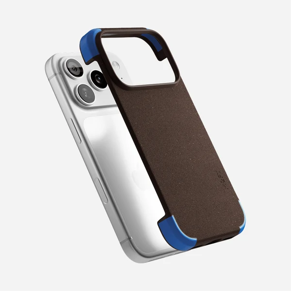 MOFT Color-Blocking Snap Phone Case for iPhone 18 Pro Dark Coffee x Sapphire
