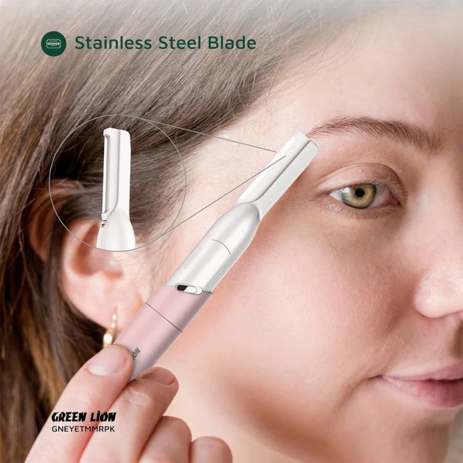 Green Lion Eyebrow Hair Trimmer - Pink