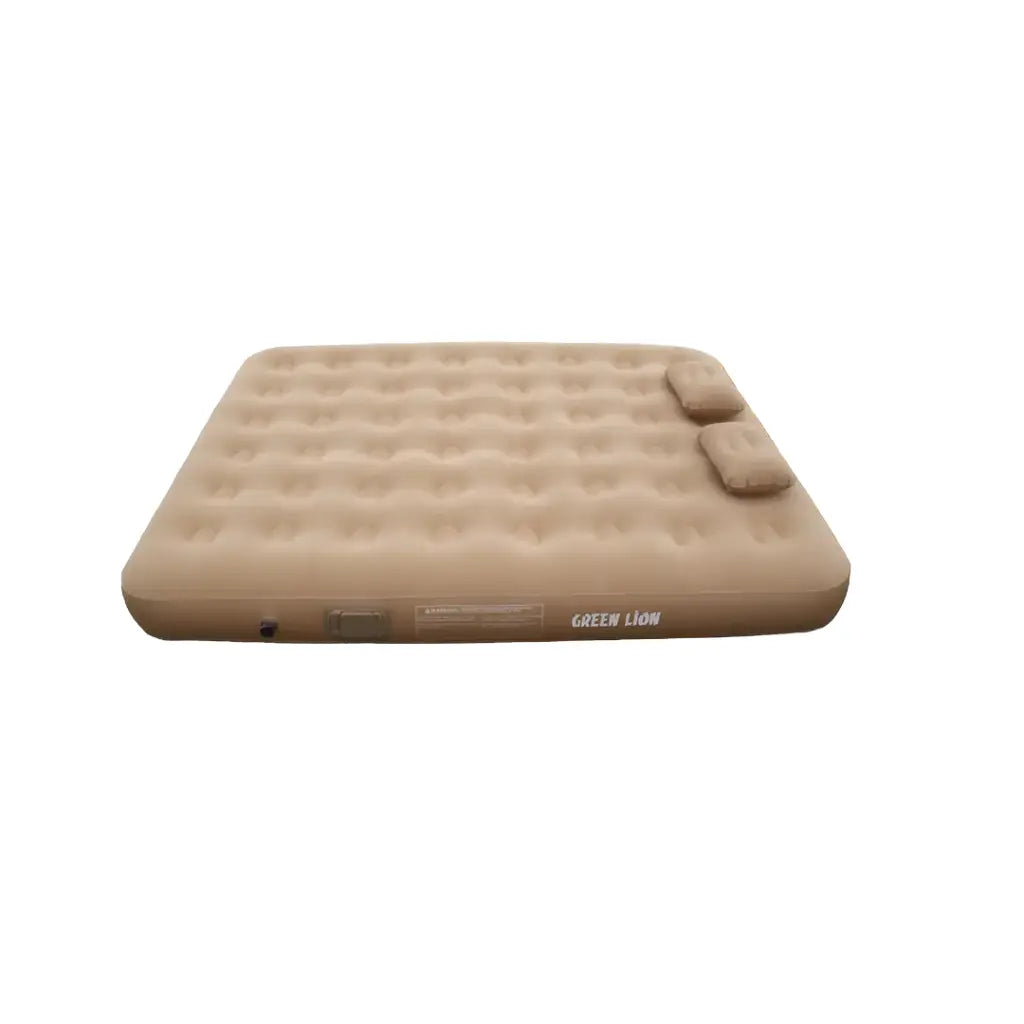 Green Lion GMT-200 Automatic Inflatable Mattress Beige – portable inflatable mattress with built-in pump available to buy online with fast delivery in Doha, Qatar.