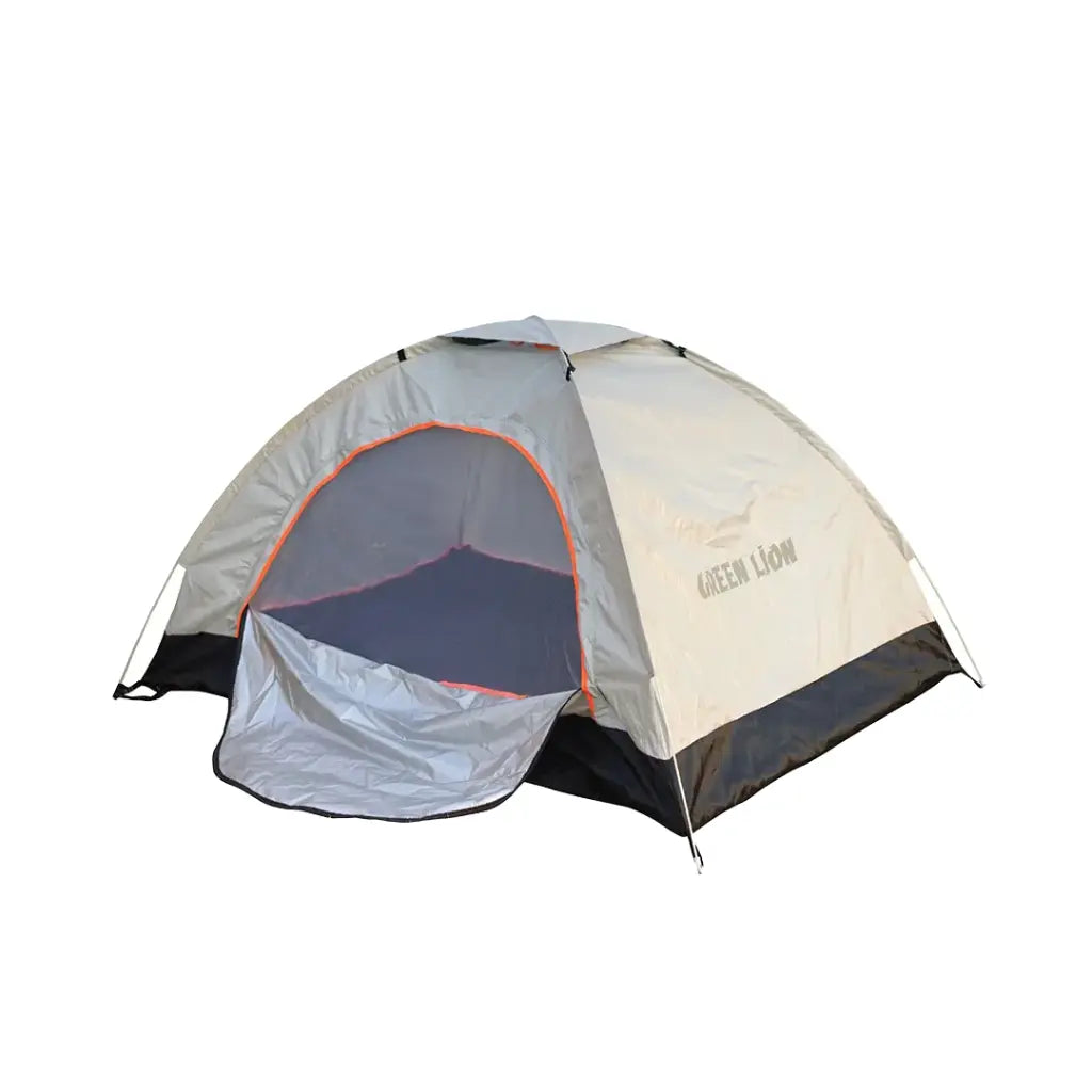 Green Lion Camping Tent GT3-PLUS Beige – portable 2-3 person camping tent available to buy online with fast delivery in Doha, Qatar.
