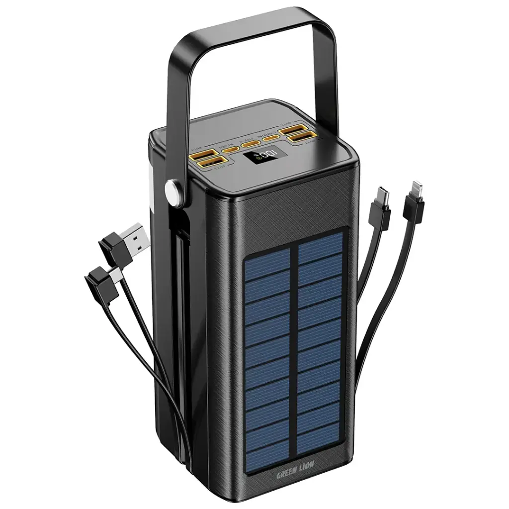 Powerology Green Lion Solar X 100,000mAh Power Bank – Black (GNSOLXPB100BK) Powerology Green Lion Solar X 100,000mAh Power Bank – Black (GNSOLXPB100BK)
