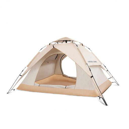 Green Lion GT-4 Camping Tent Beige – 3-4 person outdoor tent available to buy online with fast delivery in Doha, Qatar.