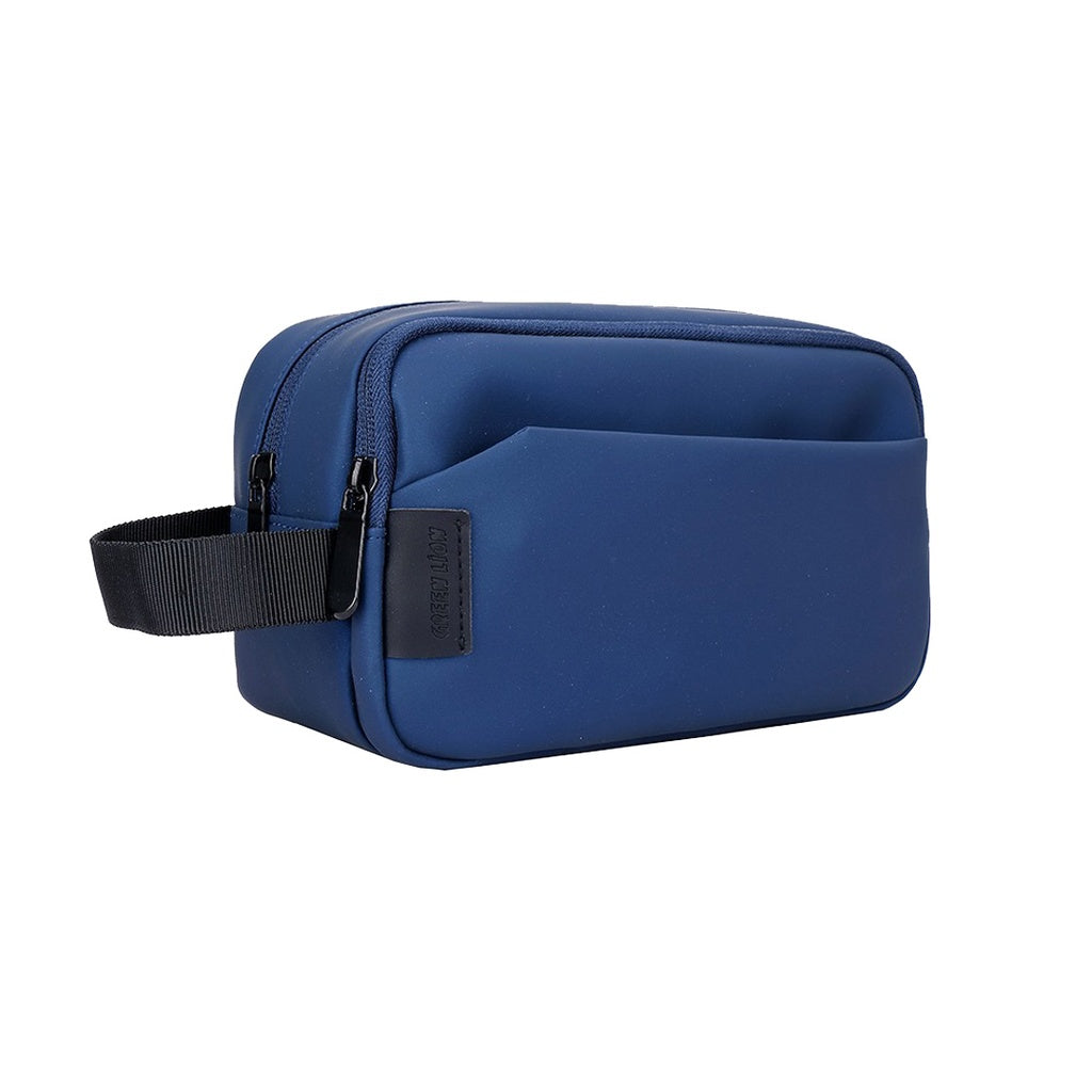 Green Lion Urban Travel Pouch in blue color for stylish and organized travel, available for online purchase in Doha, Qatar.