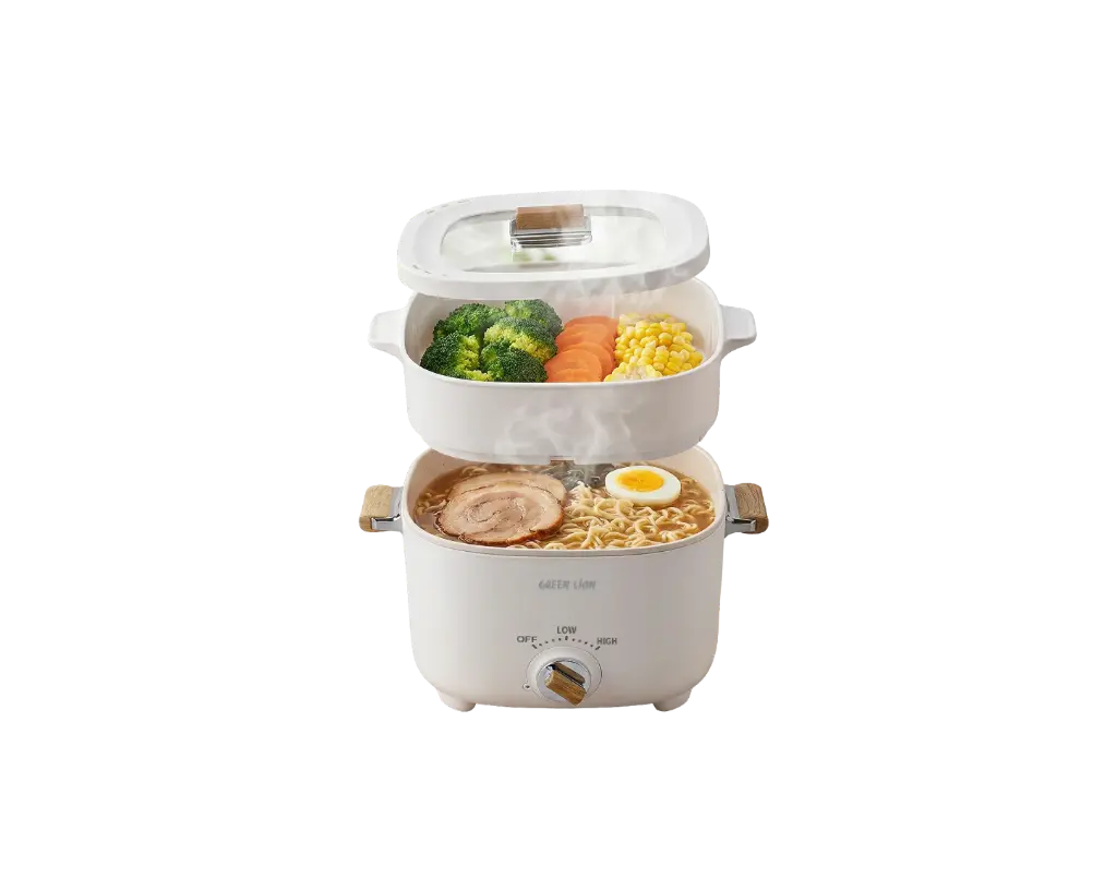 Green Lion Multi-Pot Electric Cooker 2.5L 1000W | White