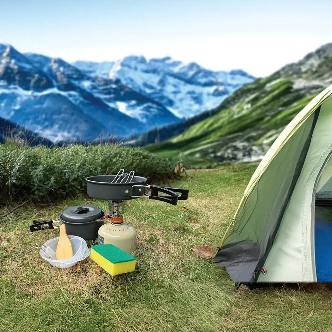 Green Lion 10 IN 1 Camping Cookware - Black Green Lion 10 IN 1 Camping Cookware - Black