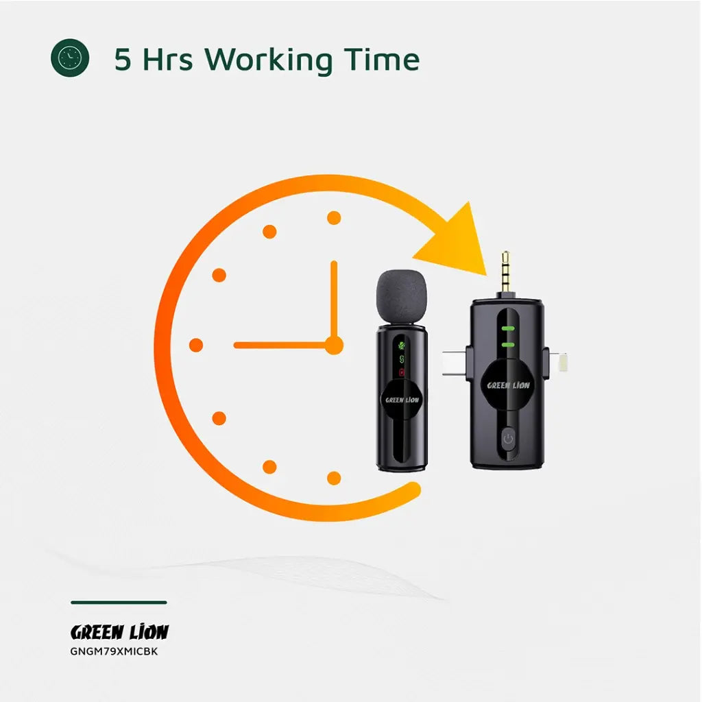 Green Lion 3 in 1 Noise Cancellation Microphone - Black Green Lion 3 in 1 Noise Cancellation Microphone - Black