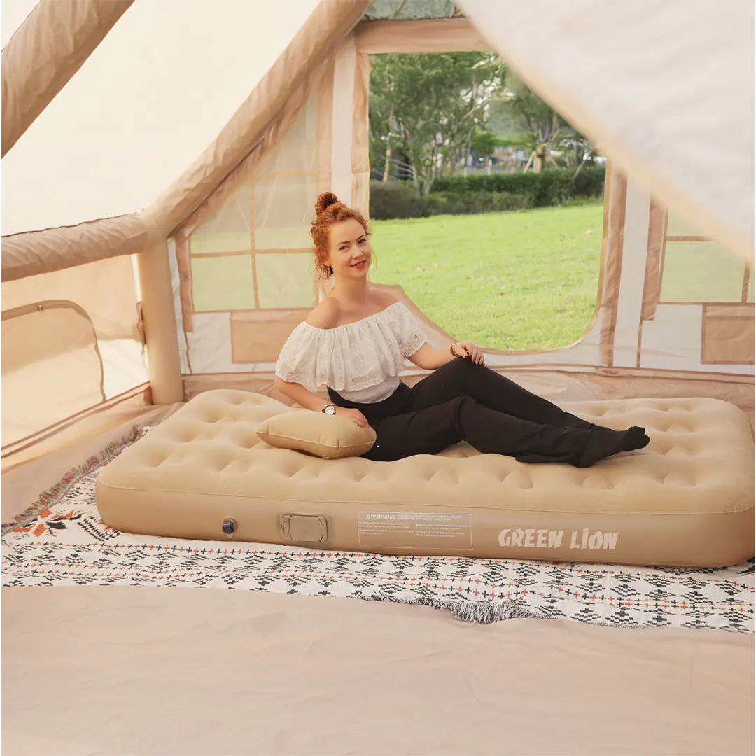 Green Lion Automatic Inflatable Mattress Camping GMT-190 – Beige Green Lion Automatic Inflatable Mattress Camping GMT-190 – Beige