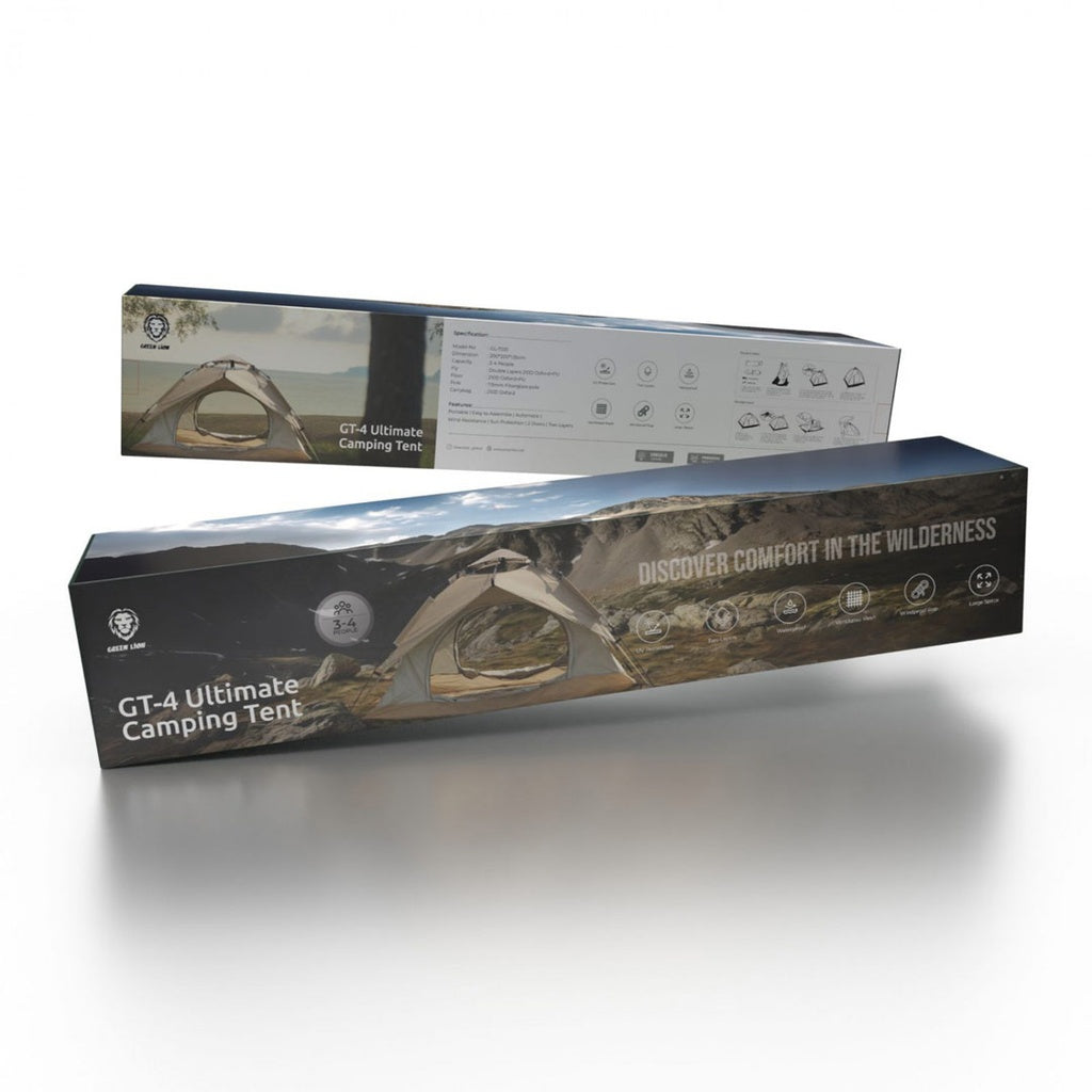 Green Lion Camping Tent Ultimate GT-4 – Beige