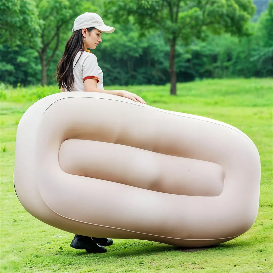 Green Lion Inflatable Air Mattress Sofa | Beige