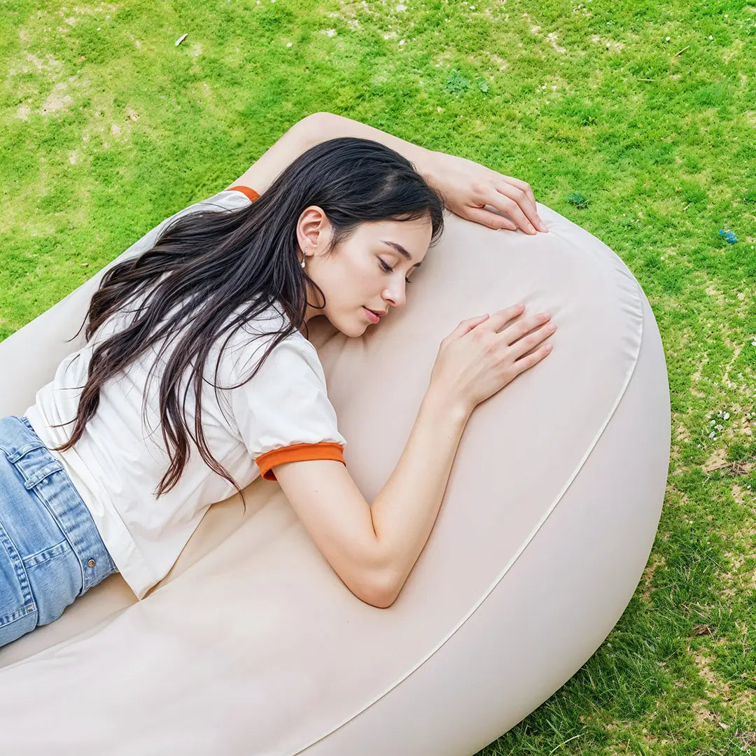 Green Lion Inflatable Air Mattress Sofa | Beige