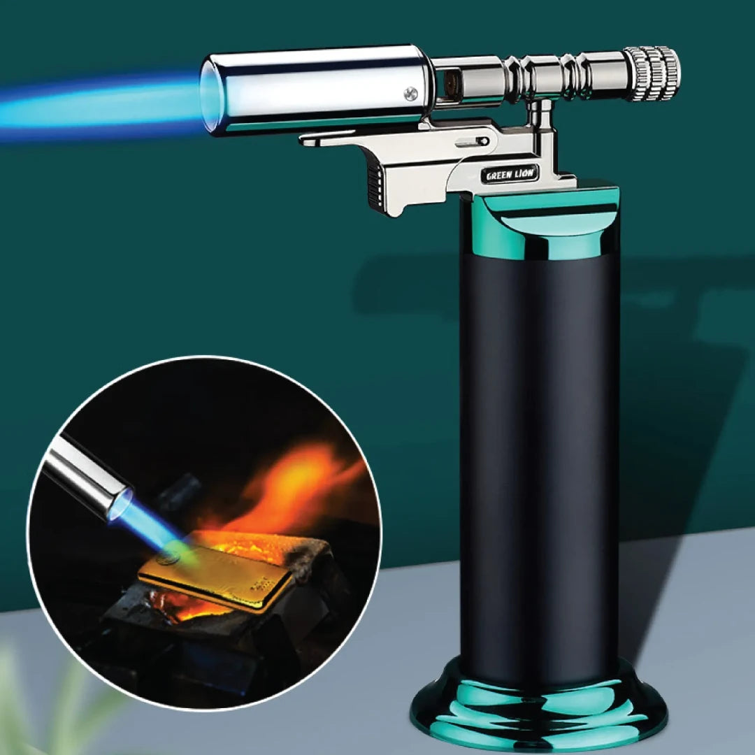 Green Lion Jet Flame Pro Windproof Lighter - Black Green Lion Jet Flame Pro Windproof Lighter - Black