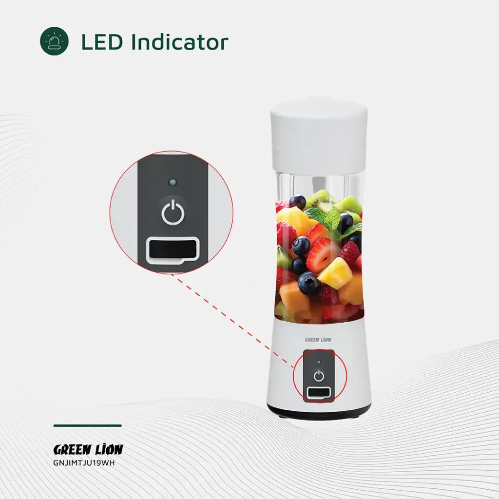 Green Lion Juice Mate Portable Juicer 380mL – White