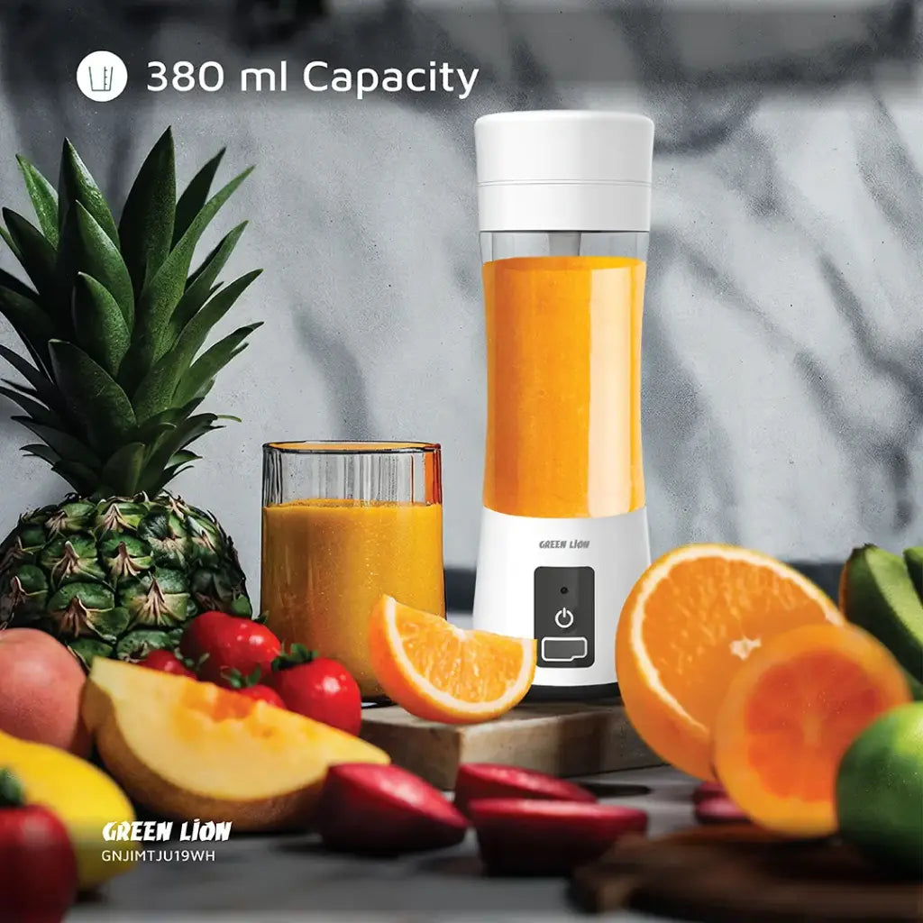 Green Lion Juice Mate Portable Juicer 380mL – White