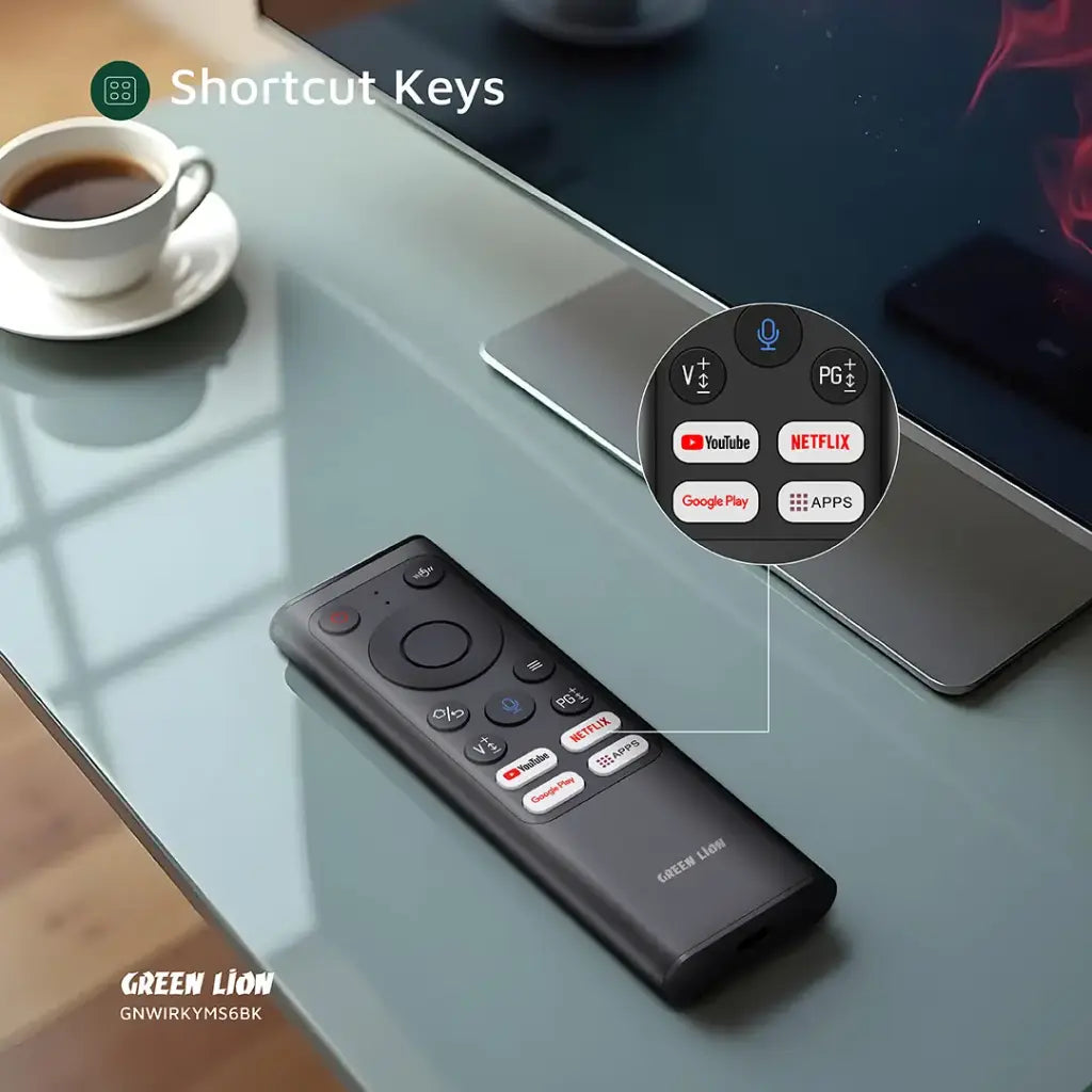 Green Lion Wireless Remote Pro with Keyboard and Mouse - Black Green Lion Wireless Remote Pro with Keyboard and Mouse - Black