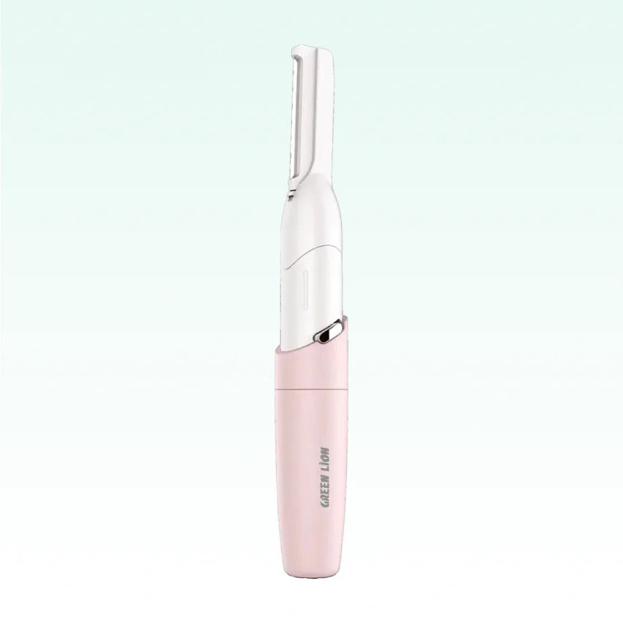 Green Lion Eyebrow Hair Trimmer Pink – Precision facial and eyebrow grooming tool for women, available for online shopping in Doha, Qatar.