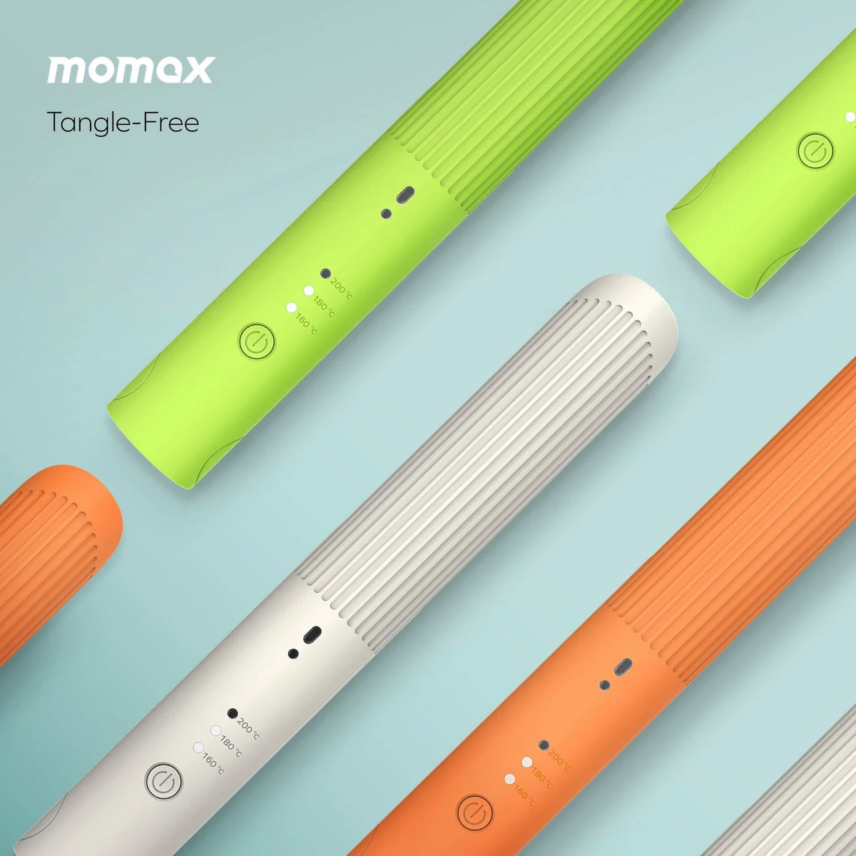 Momax 1-Care Styler Cordless Mini Hair Straightener White
