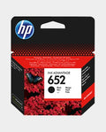 HP 652 original black ink advantage cartridge for HP DeskJet series printers
